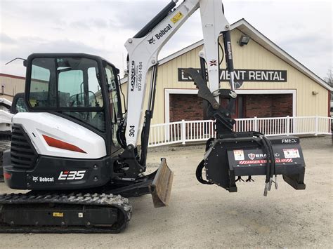 mini excavator tiller attachment